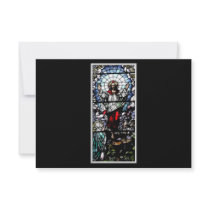 Ascension of Jesus stained glass window Custom Announcement