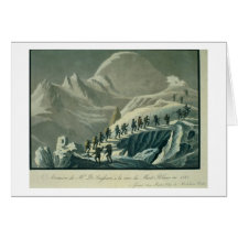 Ascent of Mr. De Saussure to the Summmit of Mont B Cards