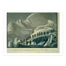 Ascent of Mr. De Saussure to the Summmit of Mont B Postcard