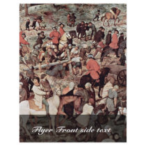 Ascent To Calvary Detail By Bruegel D. Ä. Pieter Custom Flyer