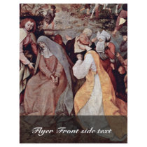 Ascent To Calvary Detail By Bruegel D. Ä. Pieter ( Flyer Design