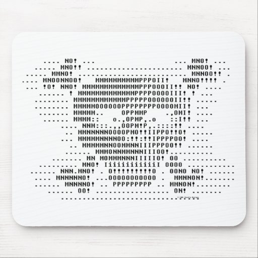 ASCII Skull-n-Bones Mouse Pads