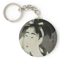 Ase o fuku onna keychain