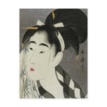 Ase o fuku onna postcard
