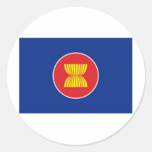 ASEAN Flag Round Stickers