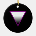 ASEXUAL TRIANGLE SYMBOL 3D CHRISTMAS TREE ORNAMENTS