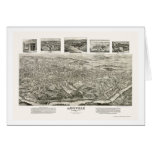 Asheville, NC Panoramic Map - 1912 Cards