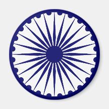Ashoka Chakra, India flag Refrigerator Magnet
