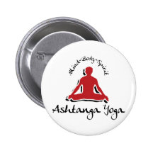 Ashtanga Yoga Pinback Button