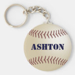 Ashton Personalized Baseball Keychain by 369MyName