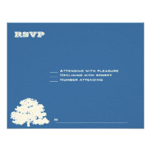 Ashton Tree Bar Mitzvah Wedding RSVP Personalized Announcement