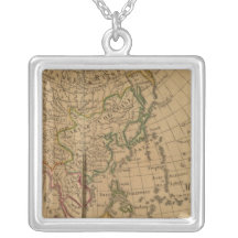 Asia Atlas Map Pendant