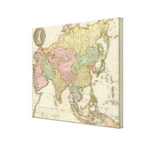 Asia Hand Coloured Map