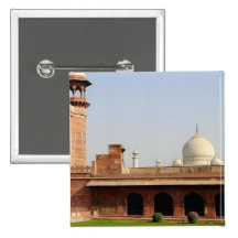 Asia, India, Uttar Pradesh, Agra. The Taj 6 Pinback Buttons
