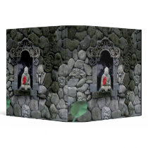 Asia, Indonesia, Bali. A shrine of Buddha 3 Ring Binders