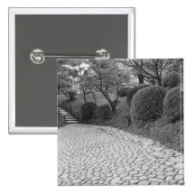 Asia, Japan, Hiroshima. Shukkei, en Garden Buttons
