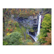 Asia, Japan, Nikko. Kegon waterfall of Nikko, a Post Card