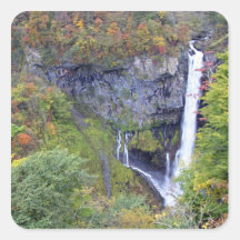 Asia, Japan, Nikko. Kegon waterfall of Nikko, a Stickers