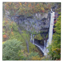 Asia, Japan, Nikko. Kegon waterfall of Nikko, a Ceramic Tile