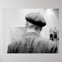 Asia, Japan, Tokyo. Man with Beret, Tokyo Metro Print