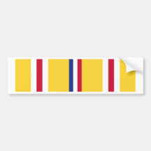 Asia-Pacific Campaign Ribbon Bumper Sticker
