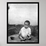 Asian Baby with a Spoon at the Columbian Expo 1891 Print