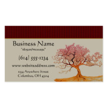 Asian Cherry Blossom Tree Business Cards