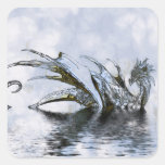 Asian, Chinese,Mythical Dragon, Year of the Dragon Square Sticker