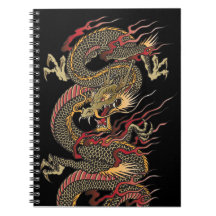 Asian dragon notebook