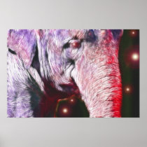 *Asian Elephant* Spirit Art Poster Print