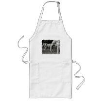 Asian Elephants Long Apron