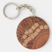 Asian fan Happy Birthday Key Chains