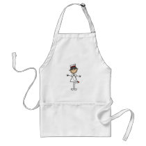 Asian Female Stick Figure Nurse T-shirts and Gifts Apron
