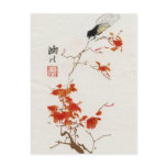 Asian Flower Blossom Vintage Postcard