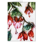 asian flowers card