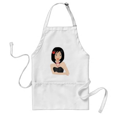 Asian Girl Aprons by Melisende