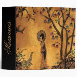 Asian Girl ~ Binder Japanese Chinese Flower I