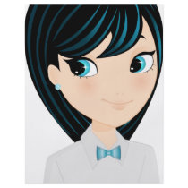 Asian girl full color flyer