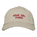 Asian Girl Power Baseball Cap