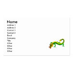 Asian Green Angry Dragon Business Cards