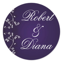 Asian inspired plum design stickers