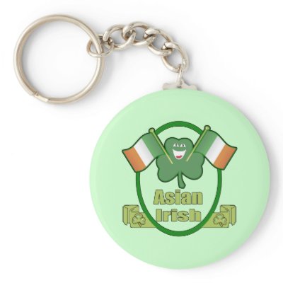 Asian Irish T-shirts and Gifts Key Chains by stpatricksdaytshirts