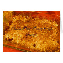 Asian Pear Honey Crisp Recipe Card