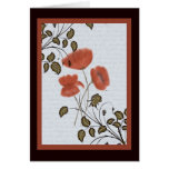 Asian Poppies Note Card
