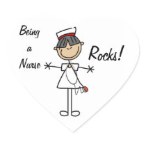 Asian Stick Figure Nurse T-shirts and Gifts Stickers