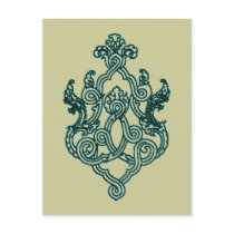 ASIAN TRIBAL TATTOO DESIGN BUDDHIST HINDU POST CARDS