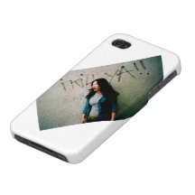 Asian Woman Power Iphone 4 Case