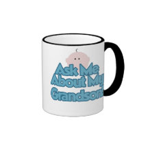 Ask About My Grandson Coffee Mugs