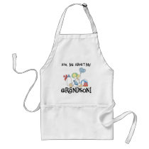Ask About My Grandson Tshirts and Gifts Apron