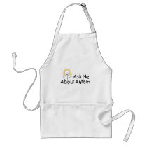 Ask Me About Autism (Girl 1) Aprons